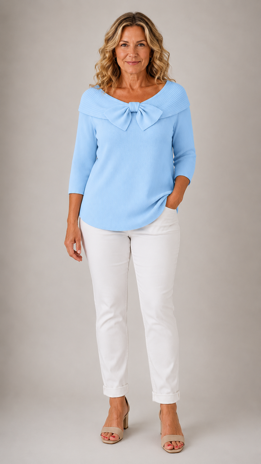 Giana | Elegant Bow Knit Jumper