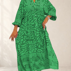 Maxi Dress With Elegant Print