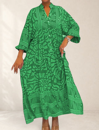 Maxi Dress With Elegant Print