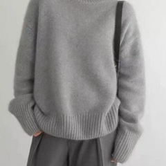 Turtleneck Dropped Shoulder Sweater