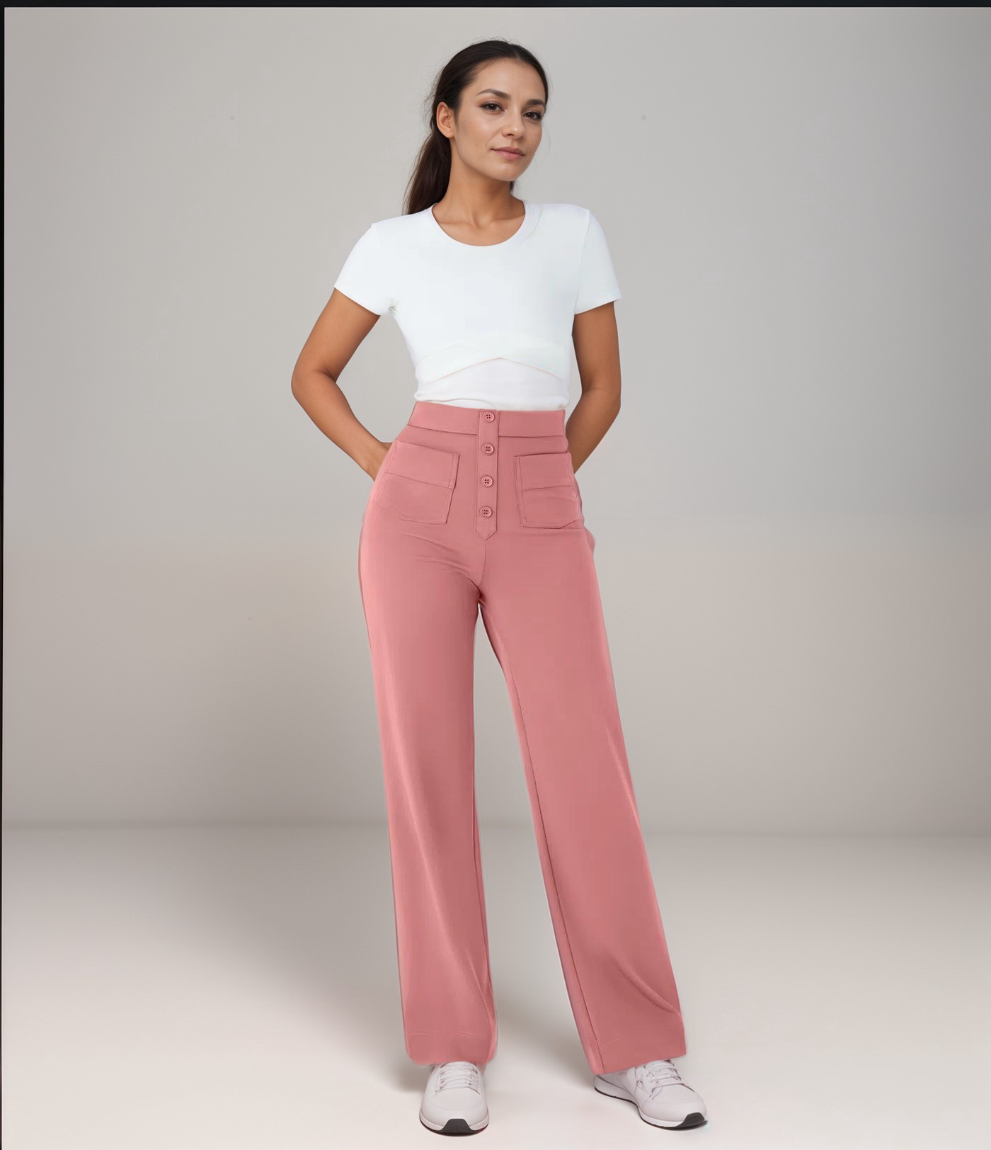 Anika | Stretch High-Waist Pants