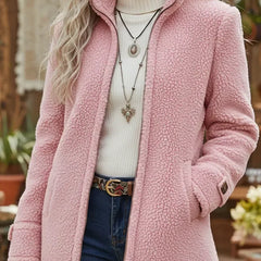 Cozy Stand-Collar Full-Zip Jacket