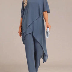Round Neck Two-Piece Set