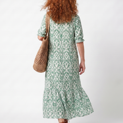 Olivia | Flowy Printed Midi Dress