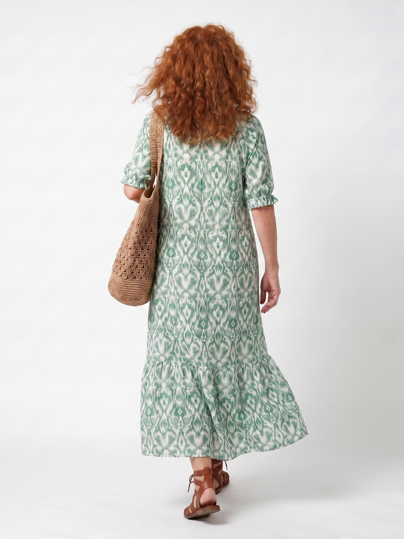 Olivia | Flowy Printed Midi Dress