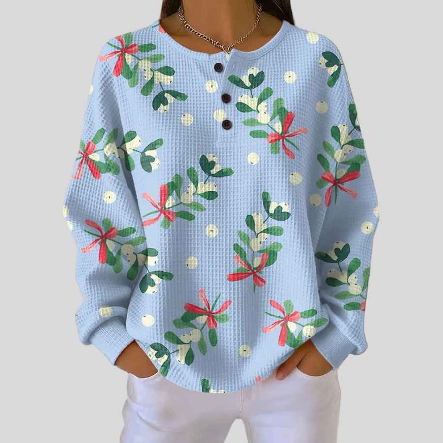 Christmas Motif Sweatshirt