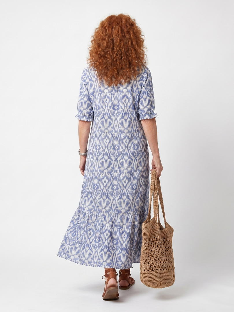 Vera | Flowy Midi Dress with Tie Detail