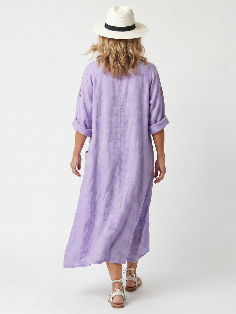 Roxanne | Oversized Floral Midi Dress