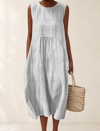 Elegant Dress with Pockets