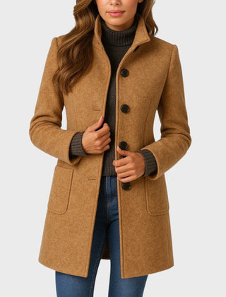 Elegant Wool-Blend Coat