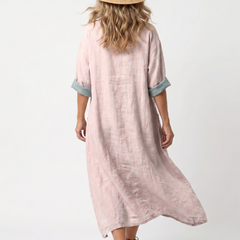 Victoria | Oversized Paneled Midi Dress