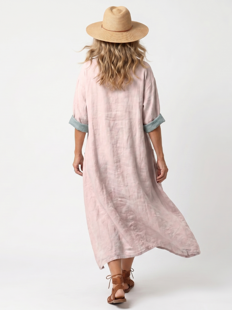 Victoria | Oversized Paneled Midi Dress