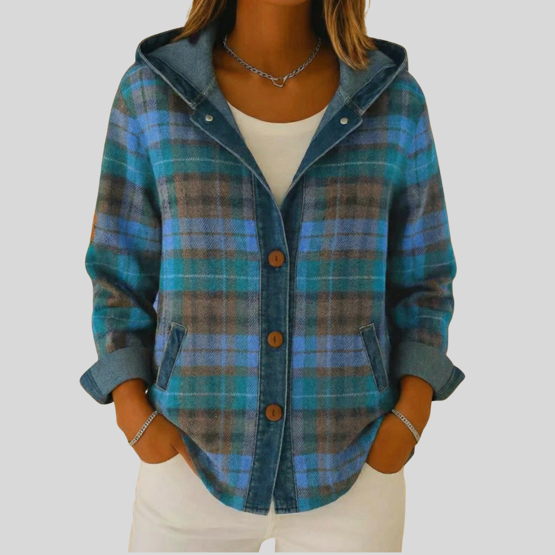 Hooded Plaid Shacket
