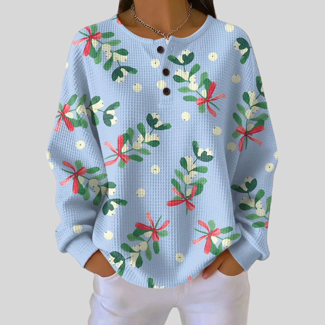 Christmas Motif Sweatshirt
