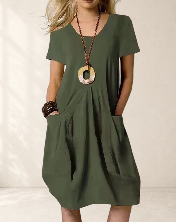 Easy Casual Flow Midi Dress