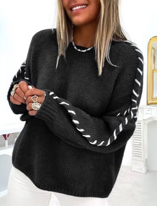 Cozy Long Sleeve Round Neck Sweater