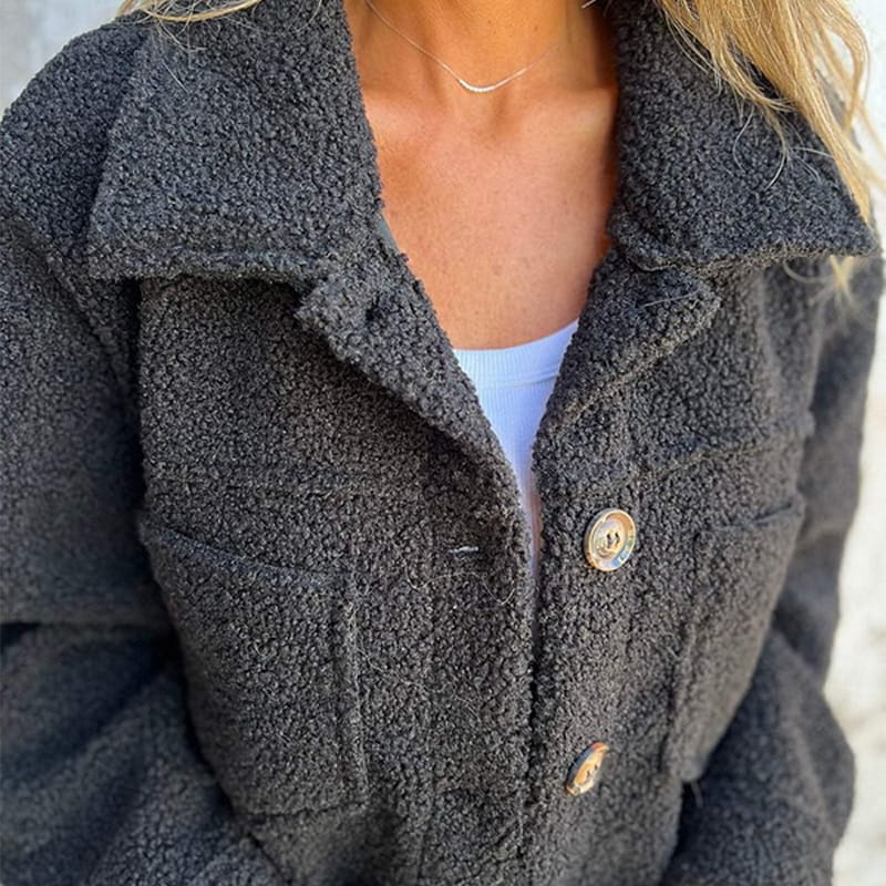 Selina | Stylish Teddy Jacket with Collar