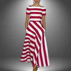 Effortless Modern Stripe Dress