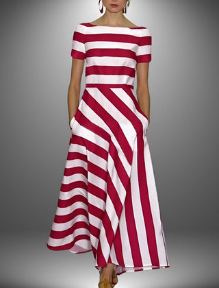Effortless Modern Stripe Dress