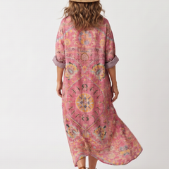 Clara | Printed Midi Dress with Pockets