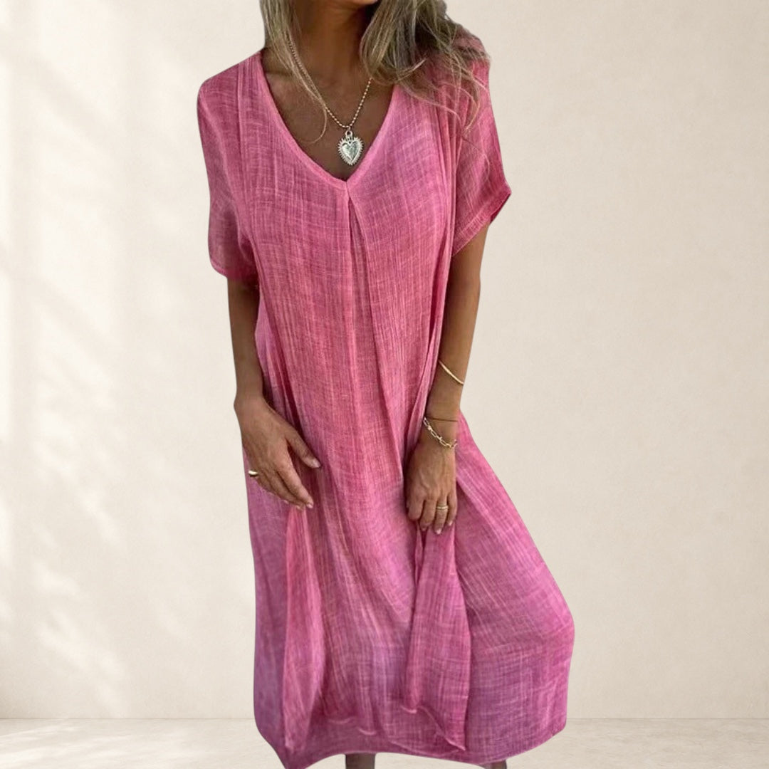 Elegant Lightweight V-Neck Dress