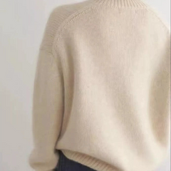 Turtleneck Dropped Shoulder Sweater