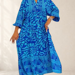 Maxi Dress With Elegant Print