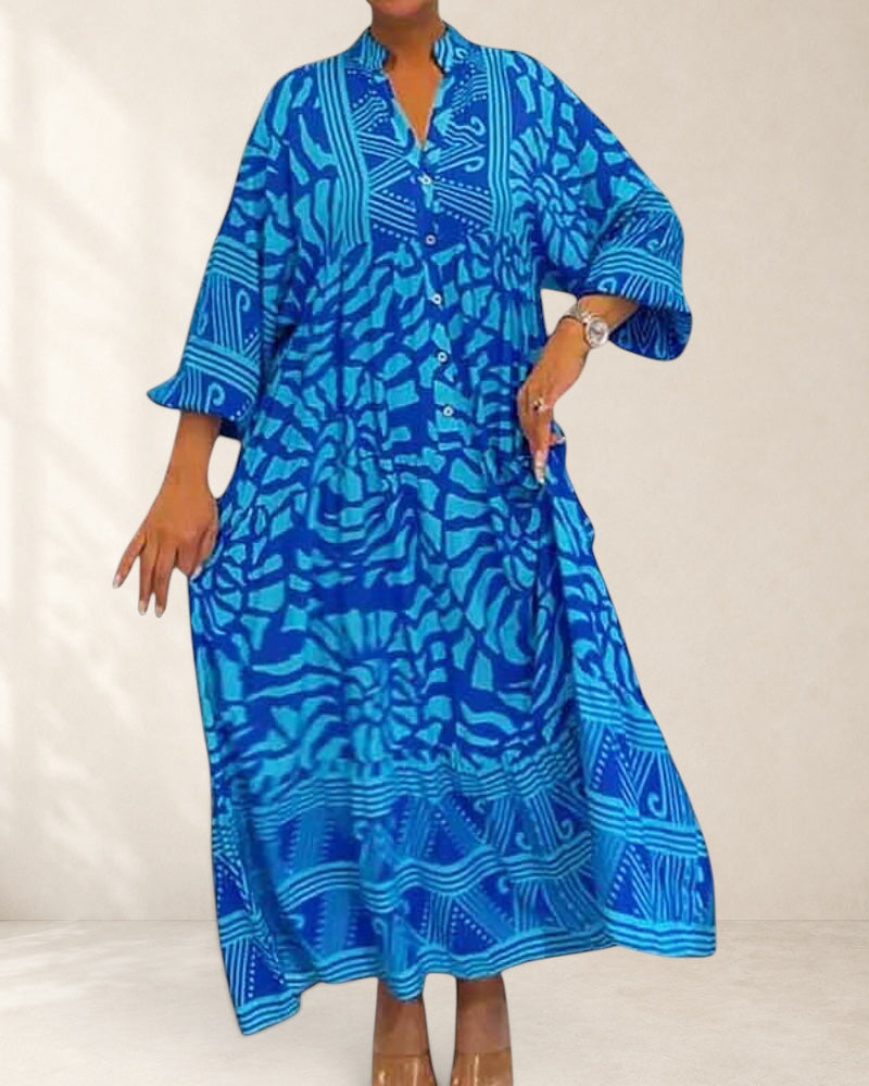 Maxi Dress With Elegant Print