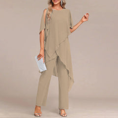 Round Neck Two-Piece Set