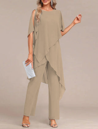 Round Neck Two-Piece Set