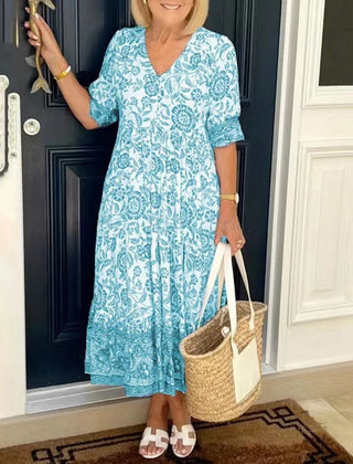 Keisha | Stylish Floral Dress with Sweetheart Neckline