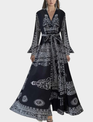 Dress in Floral Chiffon