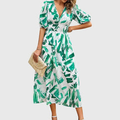 Flattering Floral Midi Dress
