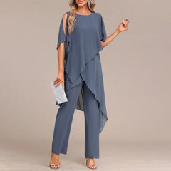 Round Neck Two-Piece Set