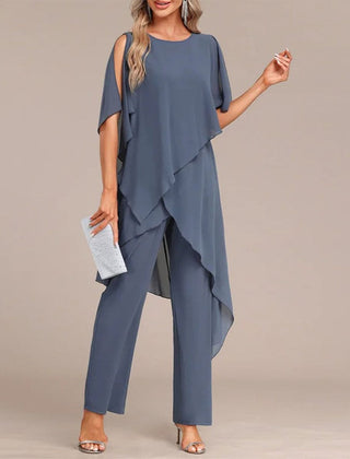Round Neck Two-Piece Set