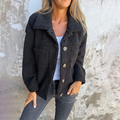 Selina | Stylish Teddy Jacket with Collar