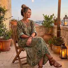 Nora | Oversized Button-Front Midi Dress with Pocket