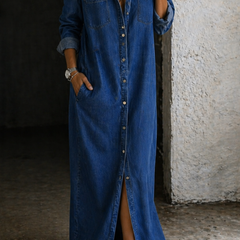 Denim Button Down Dress