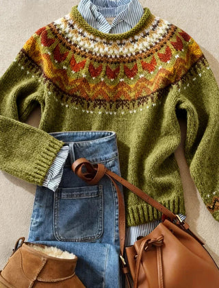 Jasmine | Classic Vintage Knit Sweater