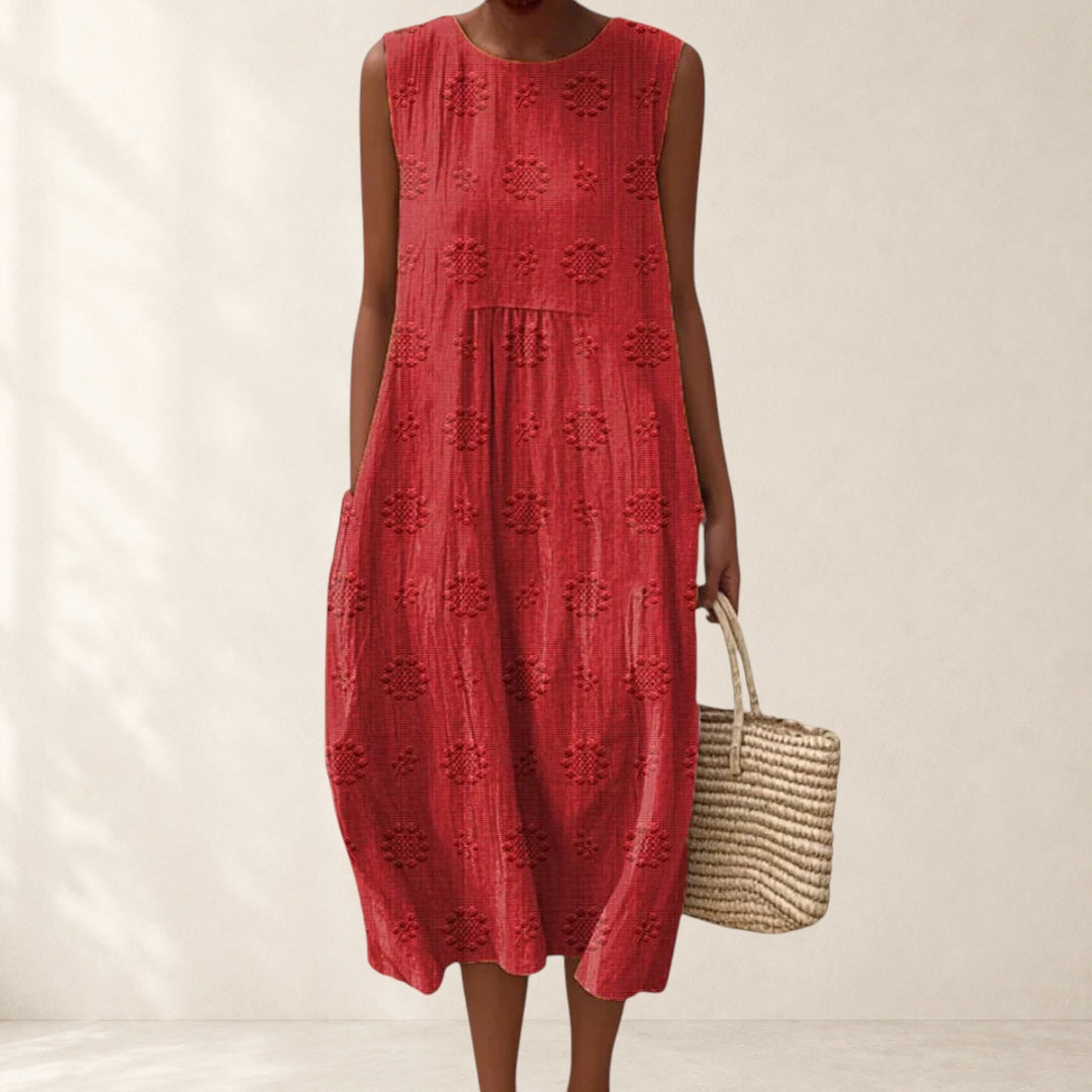 Elegant Dress with Pockets