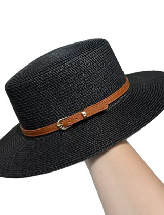 Straw Wide Brim Top Hat