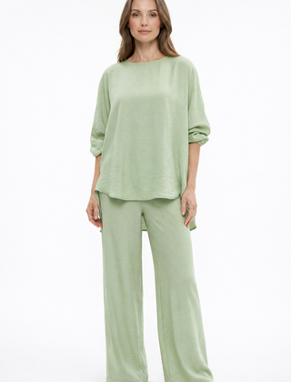 Semira | Lightweight Elegant Set with Wide Pants
