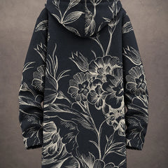 Botanical Sketch Hooded Jacket