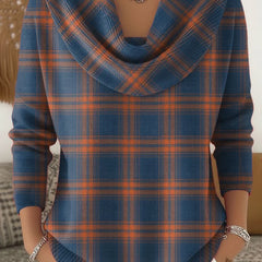 Plaid Print Casual Cotton Buttoned Cardigan Sweater