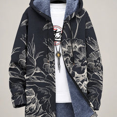 Botanical Sketch Hooded Jacket