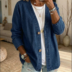 Denim Button Coat