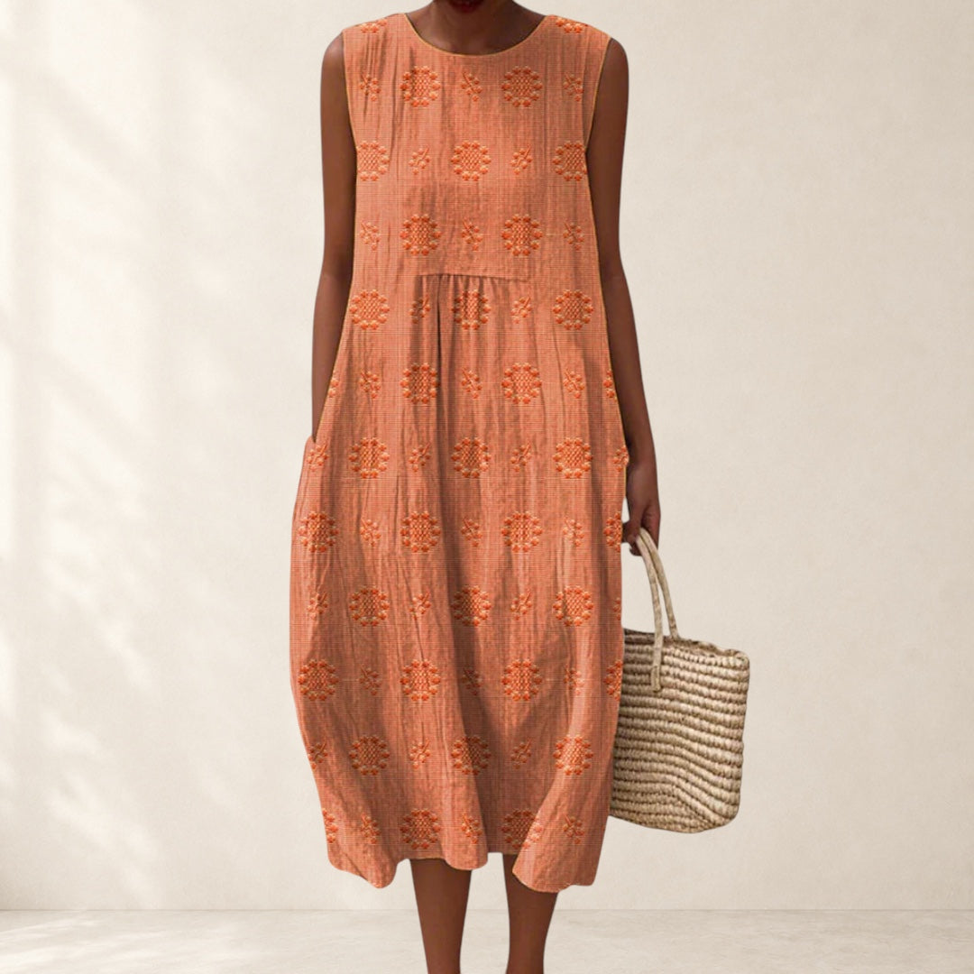 Elegant Dress with Pockets
