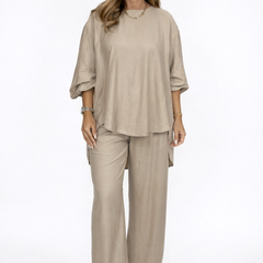 Semira | Lightweight Elegant Set with Wide Pants