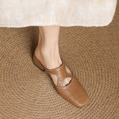 Genuine Leather Mules