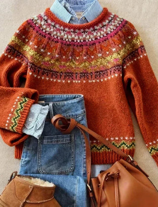 Simona | Chic Vintage Knit Sweater